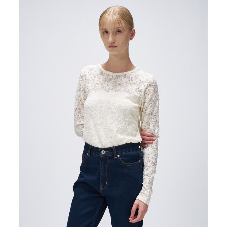 【マシンウォッシュ】フラワーレースプルオーバー | cloenc | 詳細画像2 