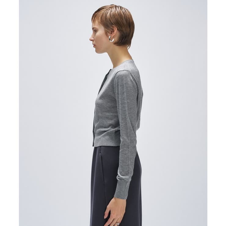 【手洗い可】シルクカシミヤ混クルーネックカーディガン | cloenc | 詳細画像18 