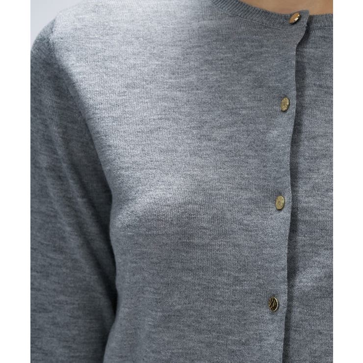 【手洗い可】シルクカシミヤ混クルーネックカーディガン | cloenc | 詳細画像20 