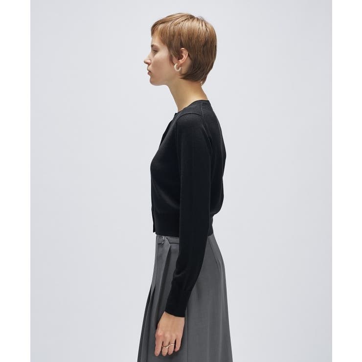 【手洗い可】シルクカシミヤ混クルーネックカーディガン | cloenc | 詳細画像22 