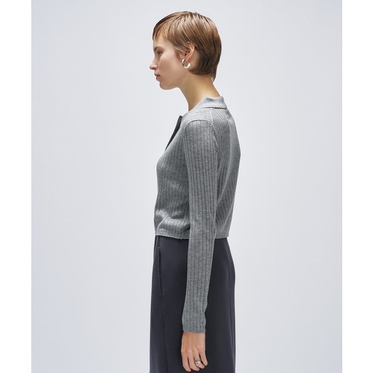 【手洗い可】シルクカシミヤ混ポロニットカーディガン | cloenc | 詳細画像17 