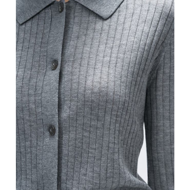 【手洗い可】シルクカシミヤ混ポロニットカーディガン | cloenc | 詳細画像19 