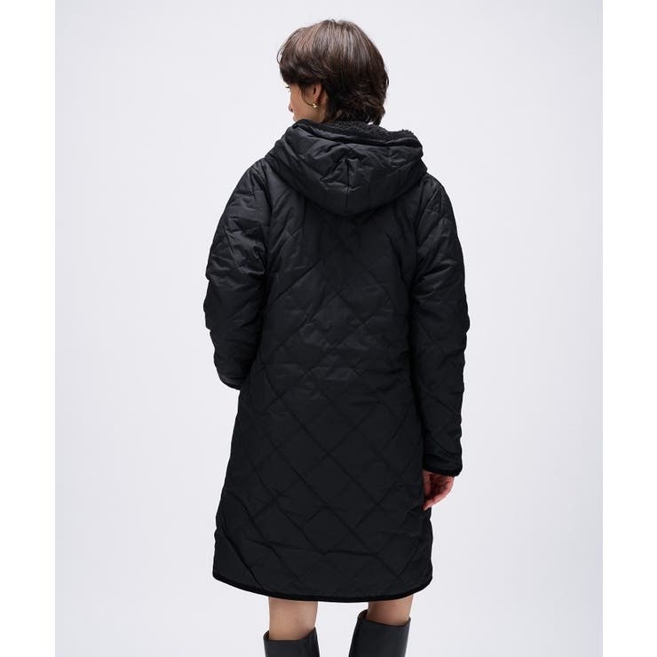 TAION】シティ リバーシブル パイピングフード ダウン×ボア コート