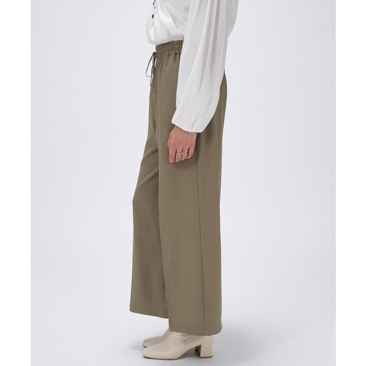 【セットアップ／手洗い可】ツイルイージーワイドパンツ | cloenc | 詳細画像4 