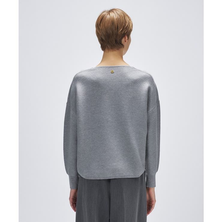 【手洗い可】Vネックラメガターニット | cloenc | 詳細画像14 