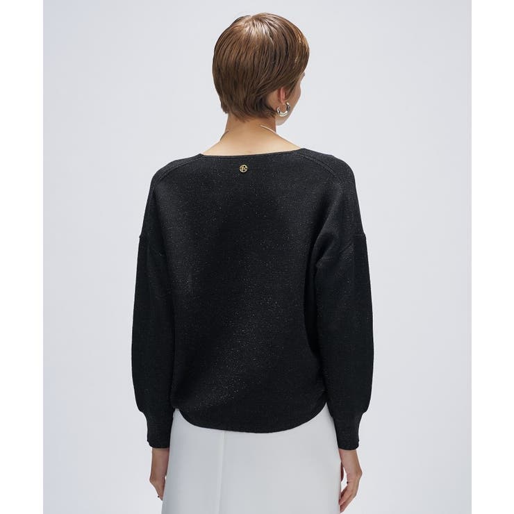 【手洗い可】Vネックラメガターニット | cloenc | 詳細画像27 