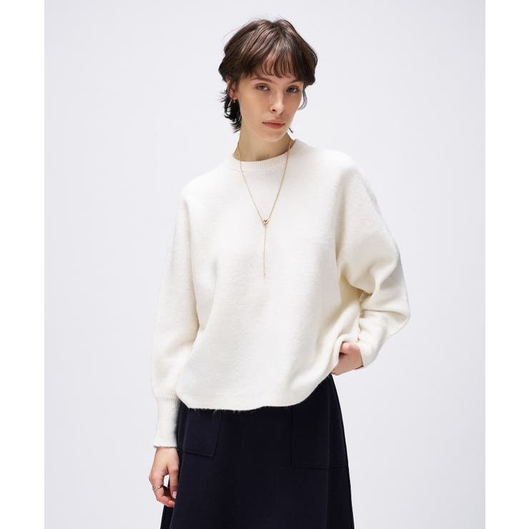 【手洗い可】ドルマンロングリブニットプルオーバー | cloenc | 詳細画像3 