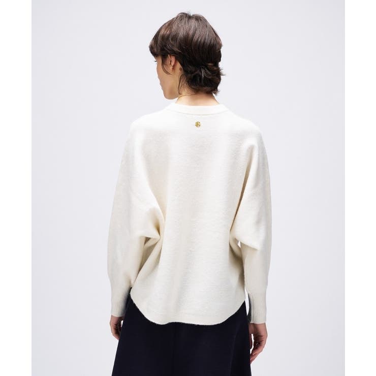 【手洗い可】ドルマンロングリブニットプルオーバー | cloenc | 詳細画像6 