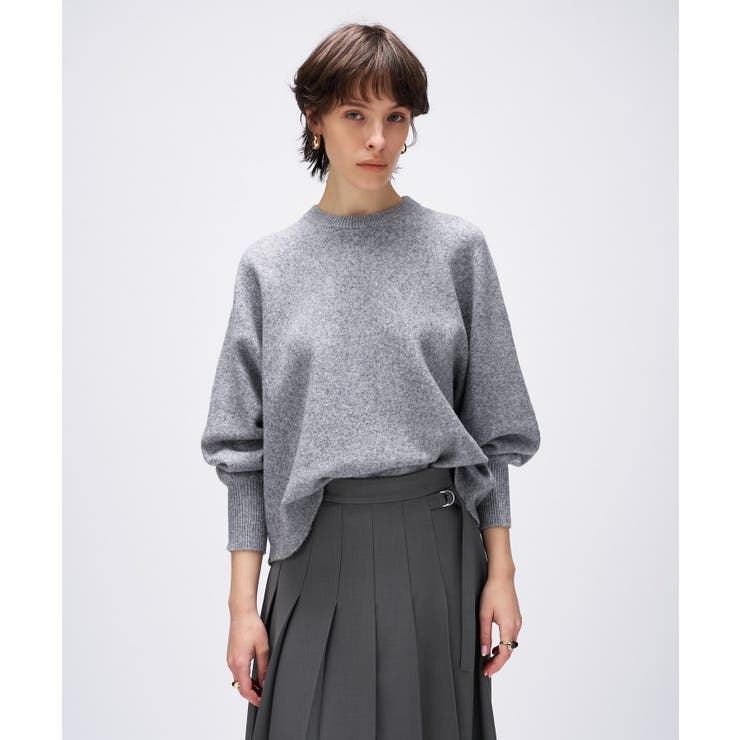 【手洗い可】ドルマンロングリブニットプルオーバー | cloenc | 詳細画像20 