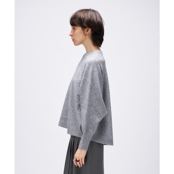【手洗い可】ドルマンロングリブニットプルオーバー | cloenc | 詳細画像23 