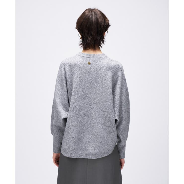 【手洗い可】ドルマンロングリブニットプルオーバー | cloenc | 詳細画像24 