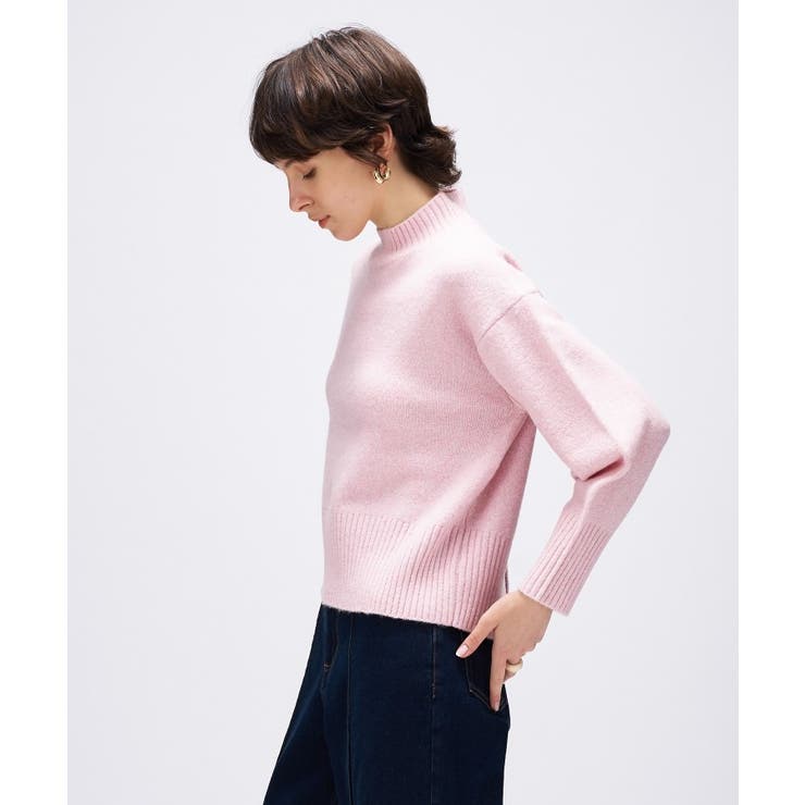 【手洗い可】ラメハイネックニットプルオーバー | cloenc | 詳細画像18 