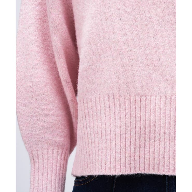 【手洗い可】ラメハイネックニットプルオーバー | cloenc | 詳細画像20 