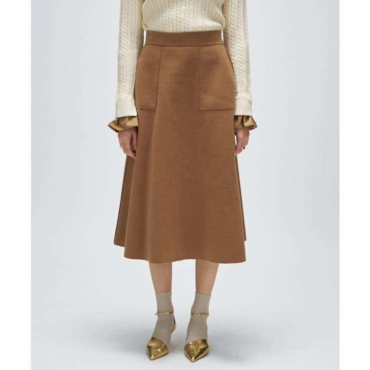 【手洗い可】メルトンジャージフレアスカート | cloenc | 詳細画像7 