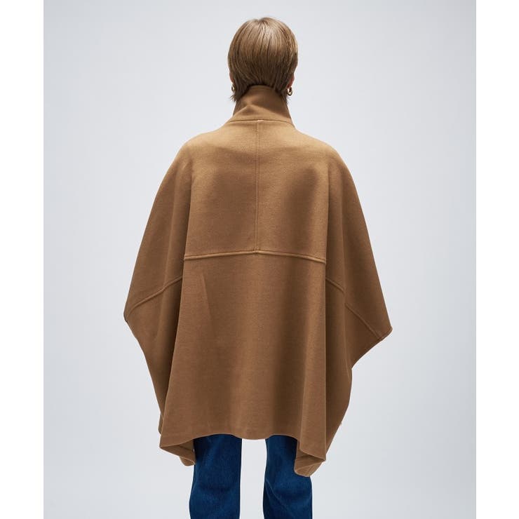 【手洗い可】メルトンジャージケープコートコート | cloenc | 詳細画像5 