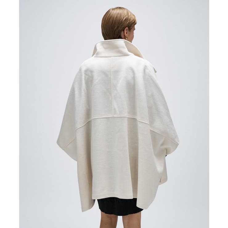 【手洗い可】メルトンジャージケープコートコート | cloenc | 詳細画像17 