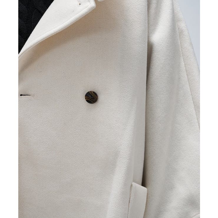 【手洗い可】メルトンジャージケープコートコート | cloenc | 詳細画像18 