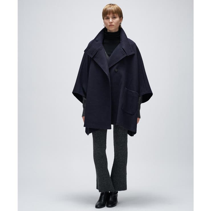 【手洗い可】メルトンジャージケープコートコート | cloenc | 詳細画像19 