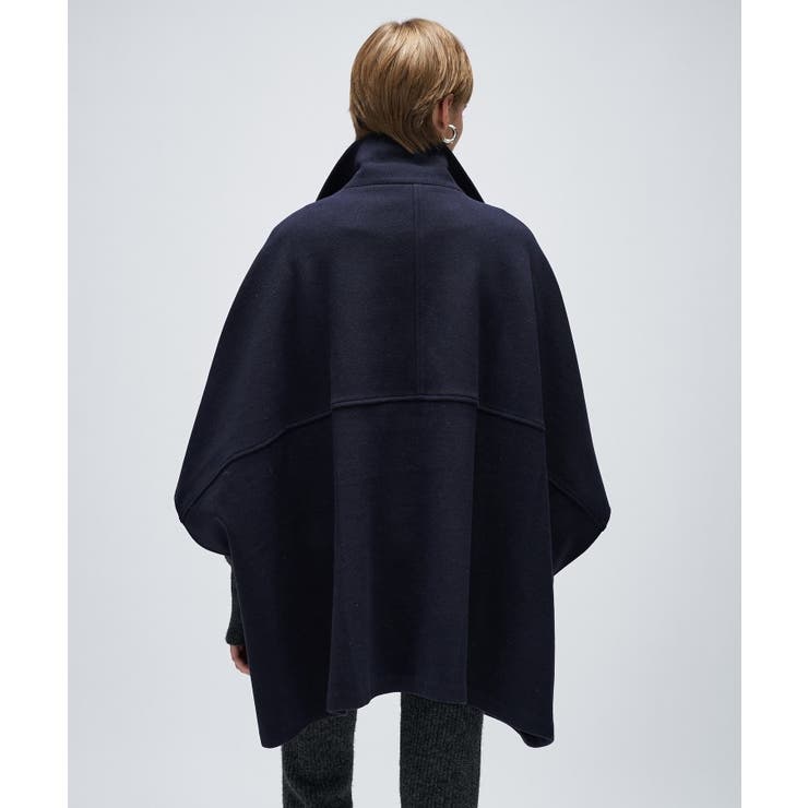 【手洗い可】メルトンジャージケープコートコート | cloenc | 詳細画像22 