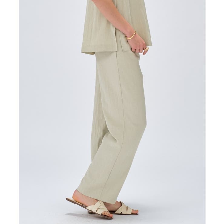 【セットアップ／マシンウォッシュ】レーヨンツイルイージーパンツ | cloenc | 詳細画像3 