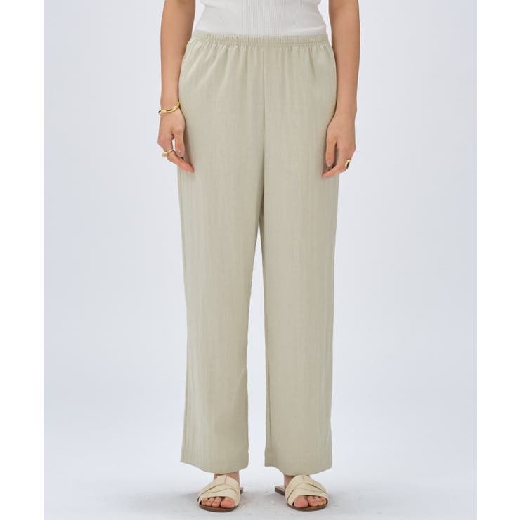 【セットアップ／マシンウォッシュ】レーヨンツイルイージーパンツ | cloenc | 詳細画像5 