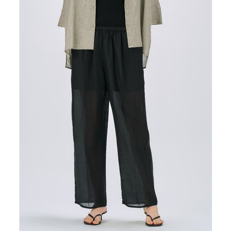 ブラック(019) | 【セットアップ／手洗い可】シアータックイージーパンツ | cloenc