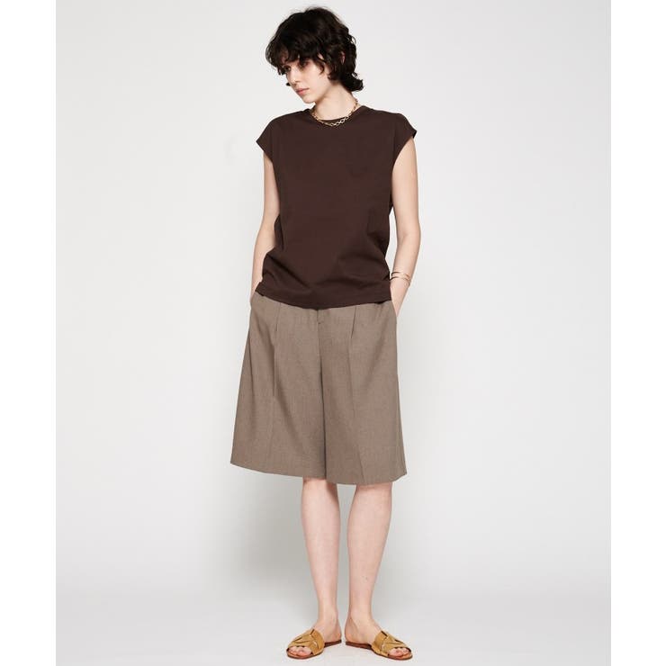 【マシンウォッシュ】ノースリーブフォルムTシャツ | cloenc | 詳細画像9 