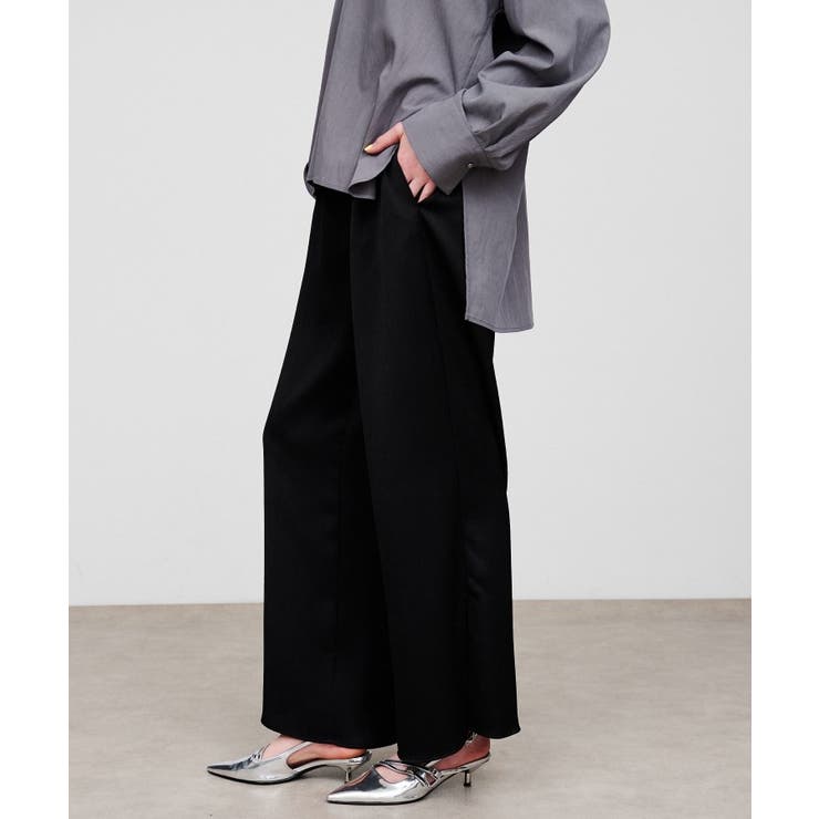 【マシンウォッシュ】ドレープワイドパンツ | cloenc | 詳細画像9 