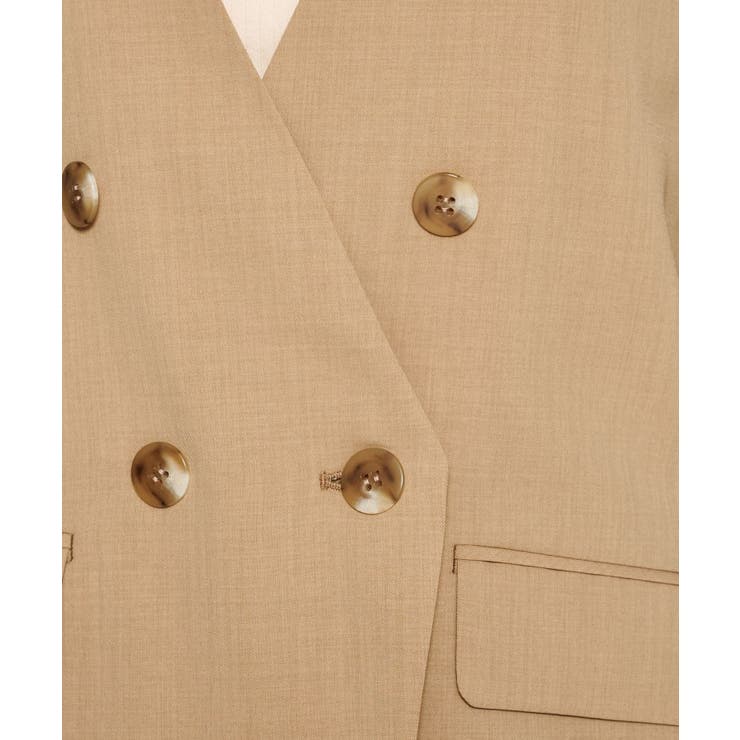 【セットアップ／マシンウォッシュ】ノーカラージャケット | cloenc | 詳細画像4 