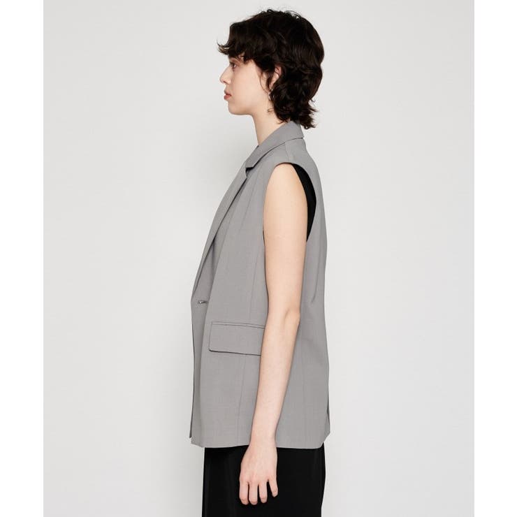【セットアップ／マシンウォッシュ】テーラードベスト | cloenc | 詳細画像7 