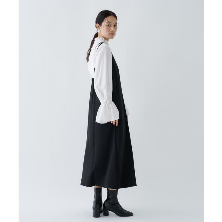 【手洗い可】Vネックフレアワンピース | cloenc | 詳細画像15 