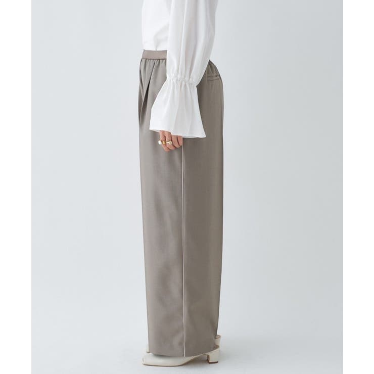 【セットアップ／手洗い可】イージータックワイドパンツ | cloenc | 詳細画像7 