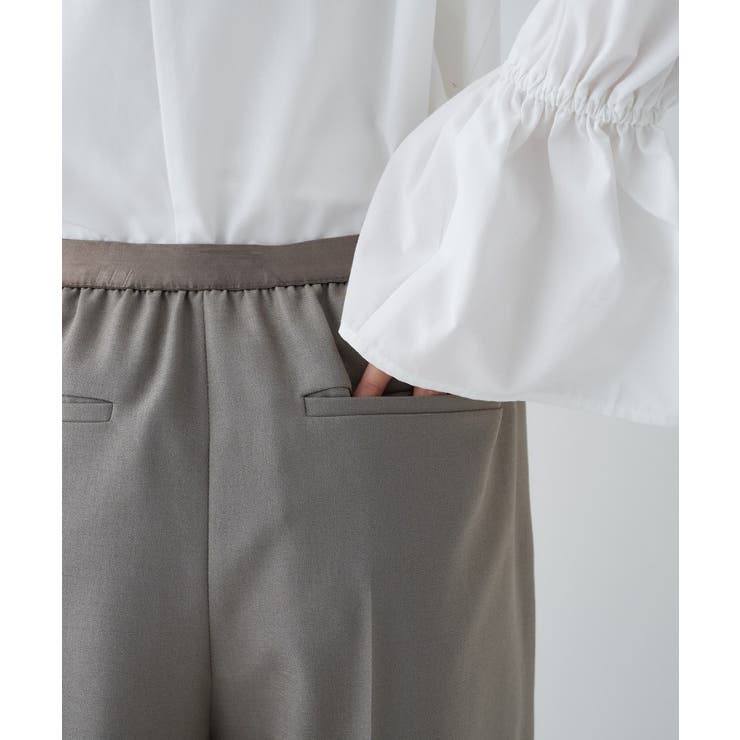 【セットアップ／手洗い可】イージータックワイドパンツ | cloenc | 詳細画像12 