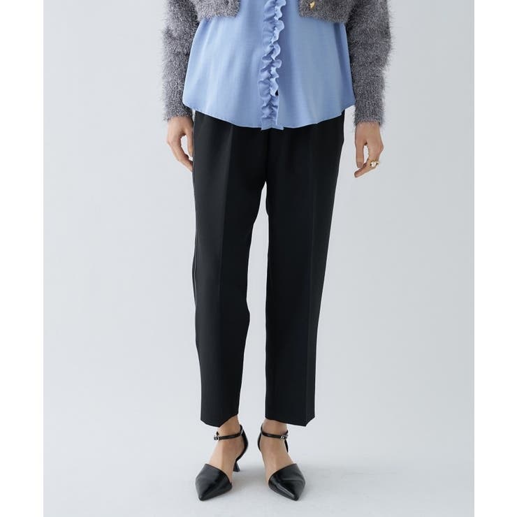 【セットアップ／手洗い可】イージータックテーパードパンツ | cloenc | 詳細画像16 