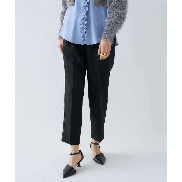 【セットアップ／手洗い可】イージータックテーパードパンツ | cloenc | 詳細画像17 