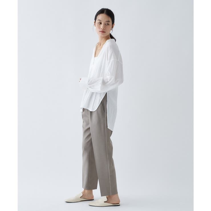 【セットアップ／手洗い可】イージータックテーパードパンツ | cloenc | 詳細画像2 