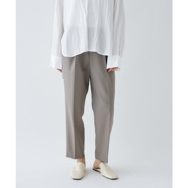 ブラウン(040) | 【セットアップ／手洗い可】イージータックテーパードパンツ | cloenc