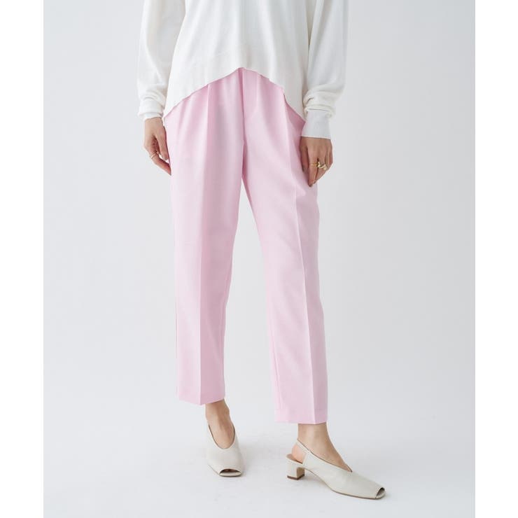 ライトピンク(070) | 【セットアップ／手洗い可】イージータックテーパードパンツ | cloenc