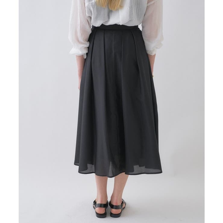 【手洗い可】タックフレアスカート | cloenc | 詳細画像21 