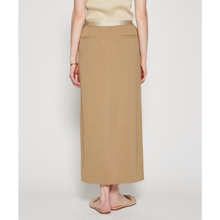 【セットアップ／マシンウォッシュ】イージーIラインスカート | cloenc | 詳細画像4 