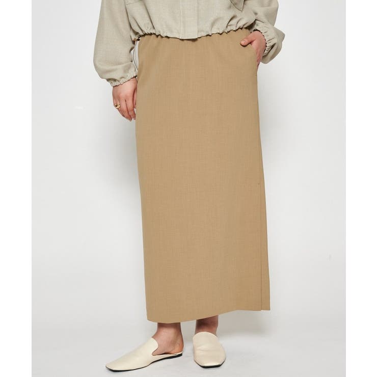 【セットアップ／マシンウォッシュ】イージーIラインスカート | cloenc | 詳細画像16 