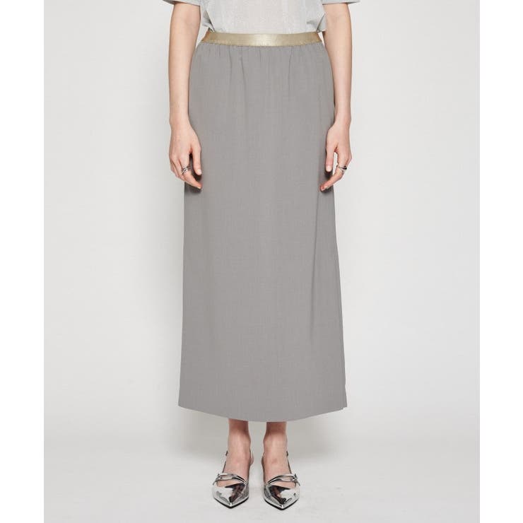 グレー(012) | 【セットアップ／マシンウォッシュ】イージーIラインスカート | cloenc