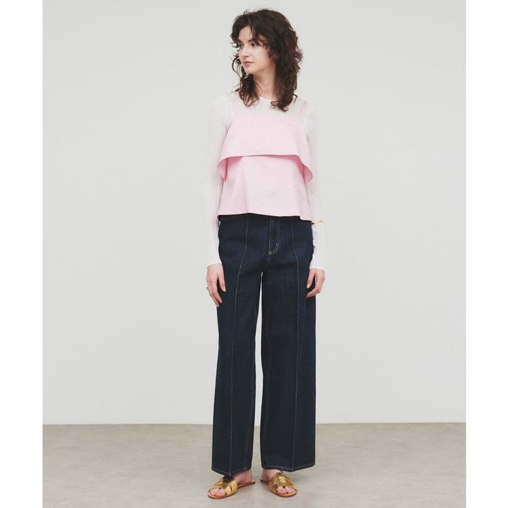 【セットアップ／手洗い可】イレヘムフリルキャミソール | cloenc | 詳細画像8 