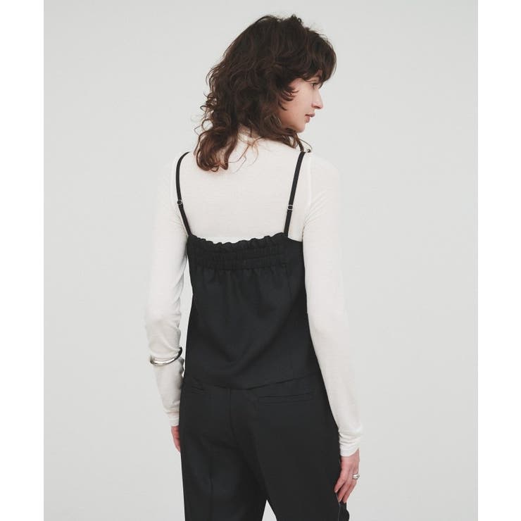 【セットアップ／手洗い可】イレヘムフリルキャミソール | cloenc | 詳細画像19 