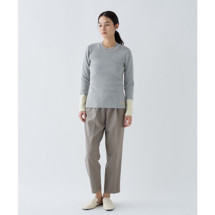 【手洗い可】ポイントカラーニットプルオーバー | cloenc | 詳細画像18 