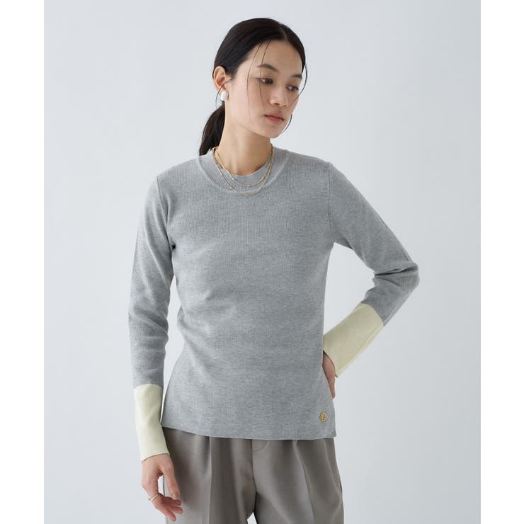 【手洗い可】ポイントカラーニットプルオーバー | cloenc | 詳細画像19 