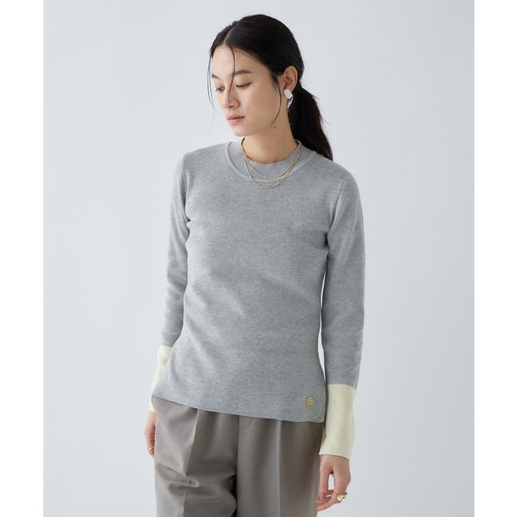 【手洗い可】ポイントカラーニットプルオーバー | cloenc | 詳細画像20 