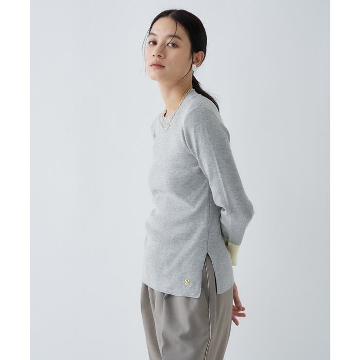 【手洗い可】ポイントカラーニットプルオーバー | cloenc | 詳細画像21 
