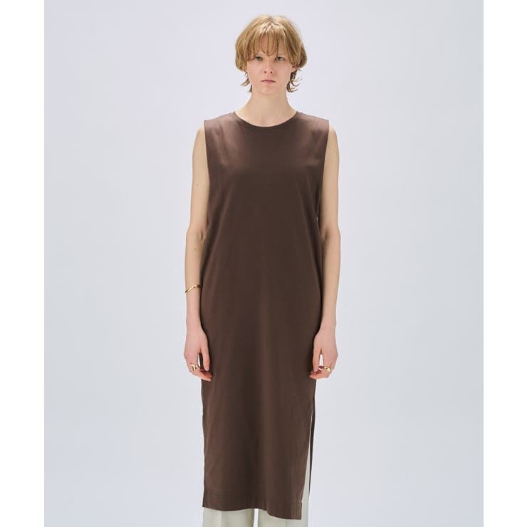 【マシンウォッシュ】ロングカットソーワンピース | cloenc | 詳細画像10 