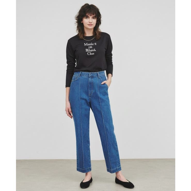 【マシンウォッシュ】コットンデニムテーパードパンツ | cloenc | 詳細画像2 